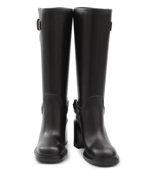 Gucci Black 70Mm Leather Boots