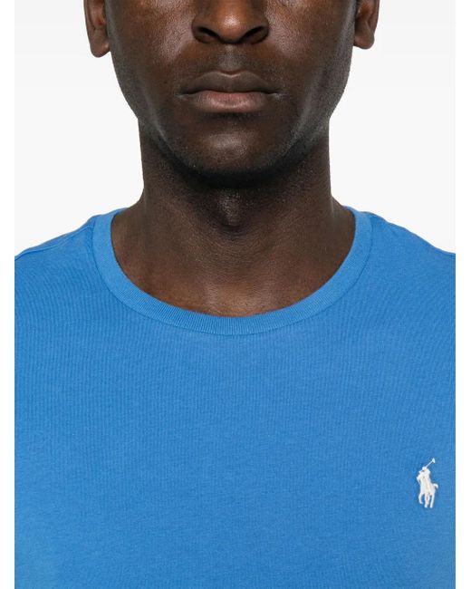 Polo Ralph Lauren Blue Custom Slim Fit T-Shirt for men