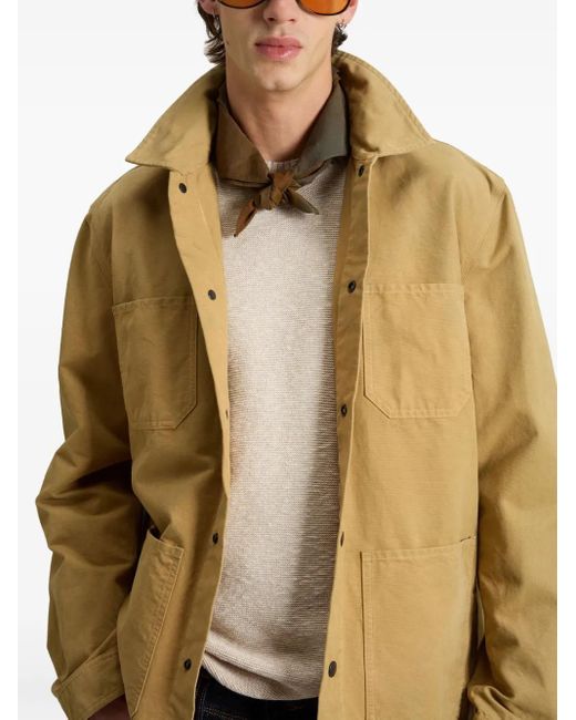 Woolrich Metallic Four-Pocket Overshirt for men