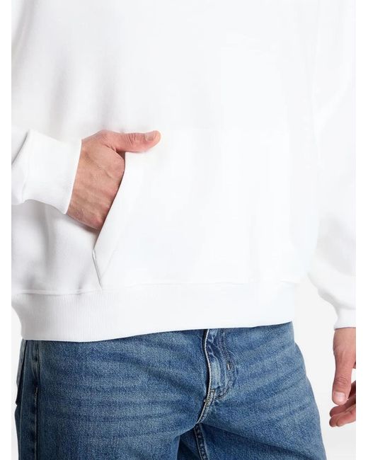 Lacoste White Logo-Print Hoodie for men