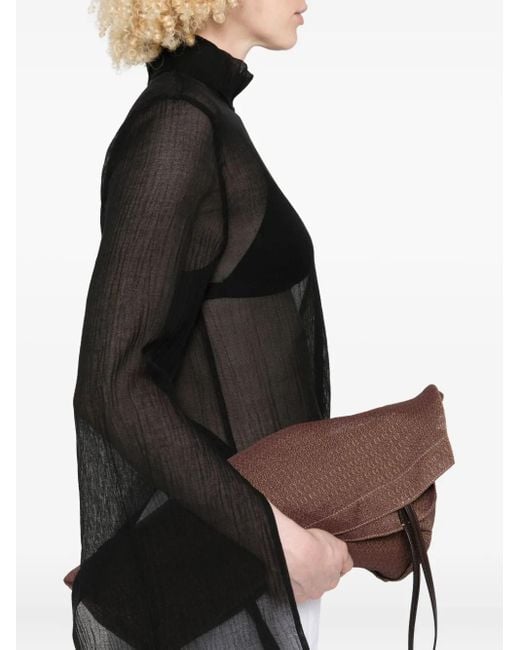 Totême  Black High-Neck Embellished Top