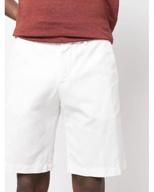 Massimo Alba White Knee-Length Shorts for men