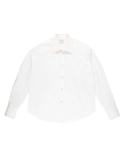 Alexander McQueen White Long-sleeve Cotton Shirt for men