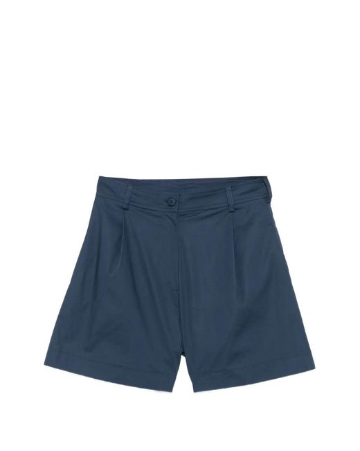 MOUTAKI Blue Tailored Shorts