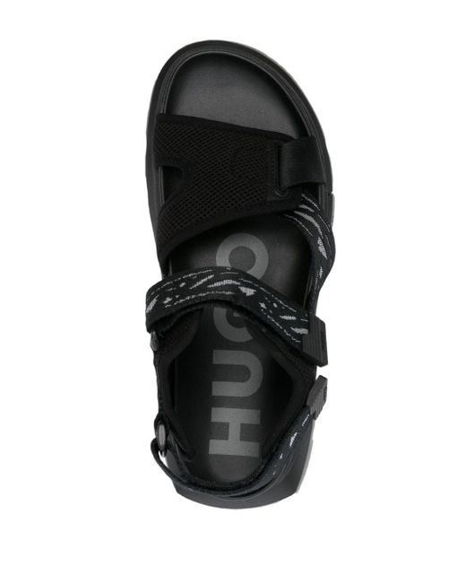 HUGO Black Ryany Strappy Sandals for men