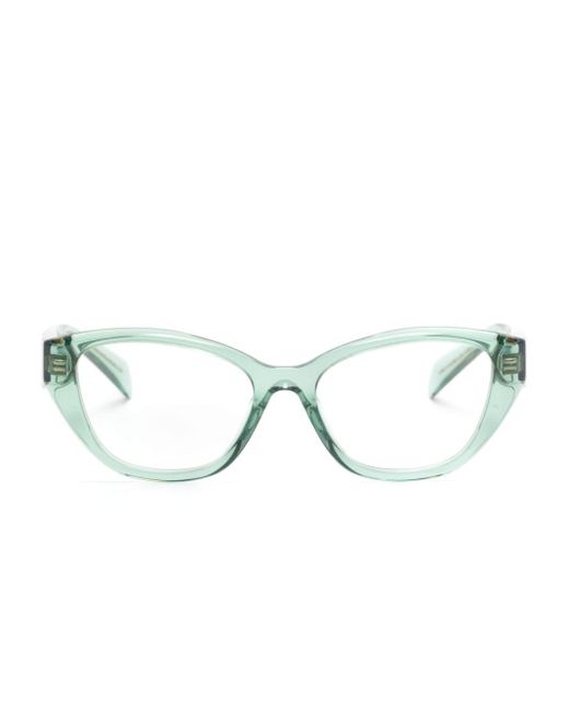 Prada Green Brille im Cat-Eye-Design