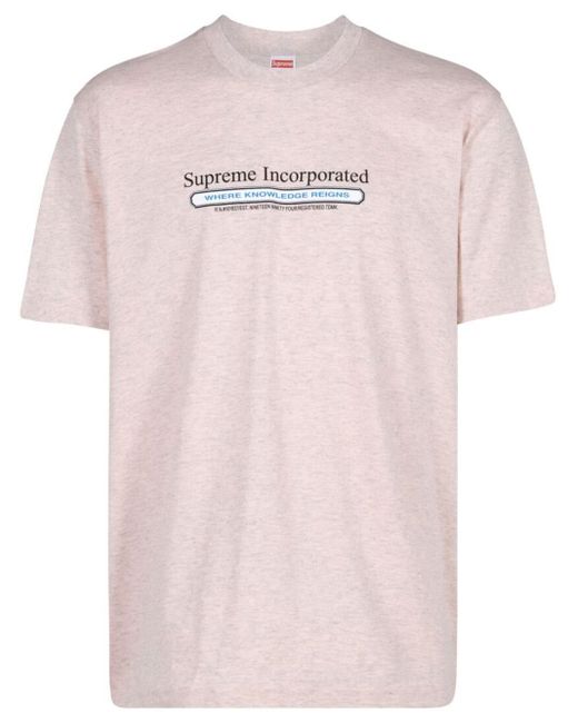 Kvarter elektrode I hele verden Supreme Inc. Short-sleeve T-shirt in Pink for Men | Lyst