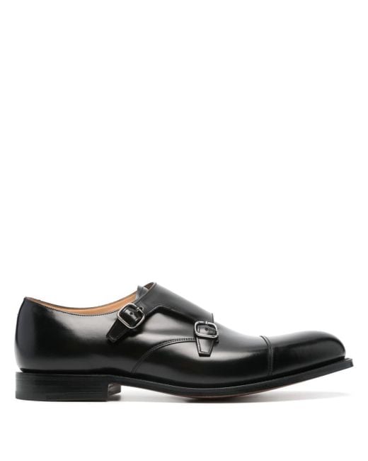 Church's Black Leather Monk Shoes for men