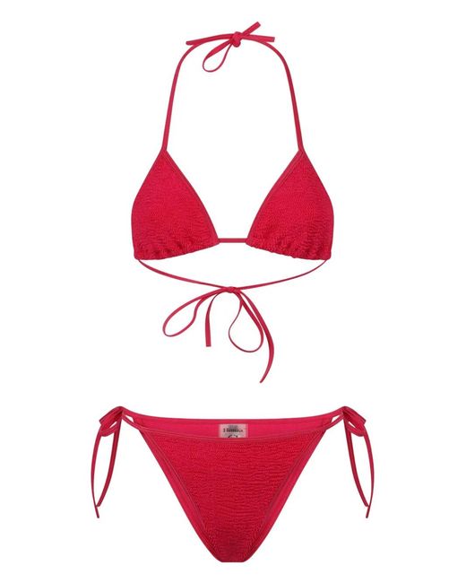 Hunza G Red Gina Bikini Set