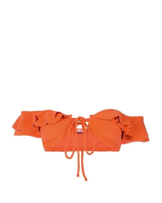 Clube Bossa Hopi オフショルダー ビキニトップ Orange