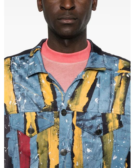 Giacca A Righe di Charles Jeffrey in Blue da Uomo