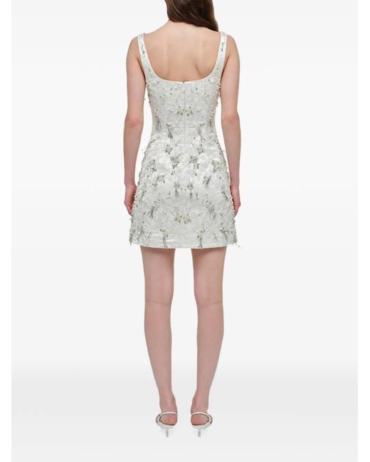 Jonathan Simkhai White Viva Beaded Mini Dress