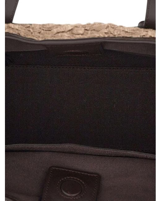 MARCELLA CLUB Natural Marcella Animalier-Pattern Shoulder Bag