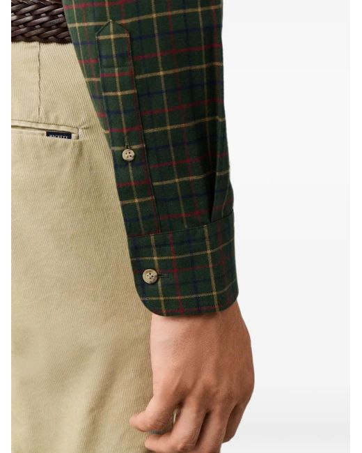Hackett Green Checked Shirt for men