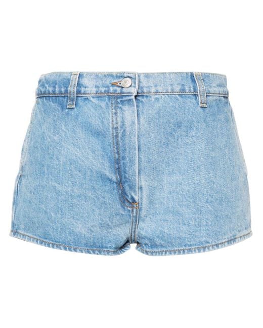 Magda Butrym Blue Mini Jeans-Shorts