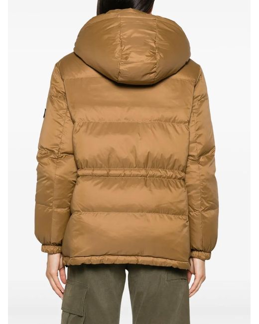Yves Salomon Brown Padded Down Jacket
