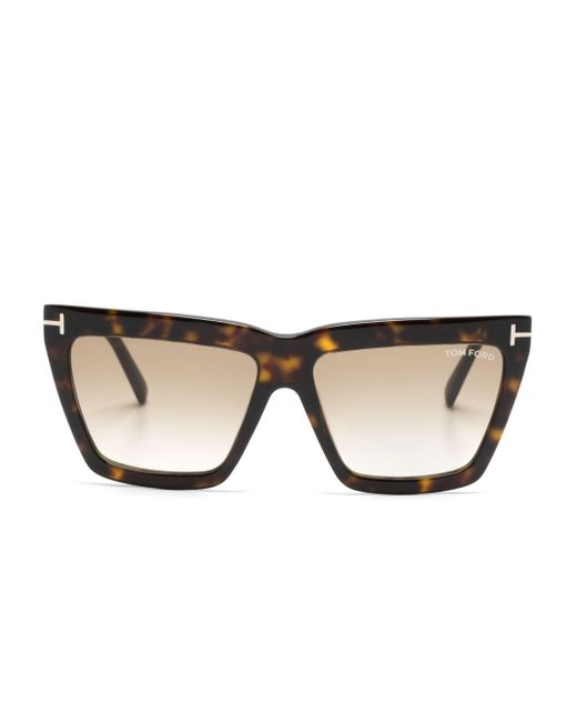 Gafas de sol Eden con montura cat eye Tom Ford de color Natural