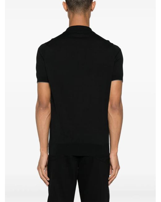Brunello Cucinelli Klassisches Poloshirt in Black für Herren