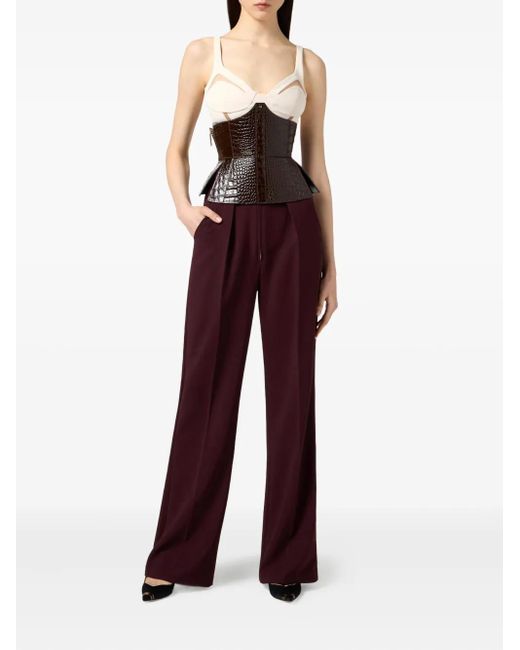 Elisabetta Franchi High-Waisted Tailored Trousers