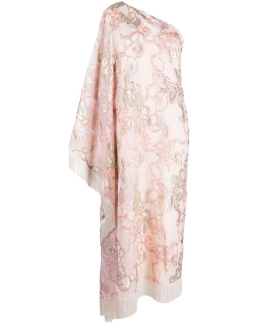 ‎Taller Marmo Pink Dovima One-shoulder Dress