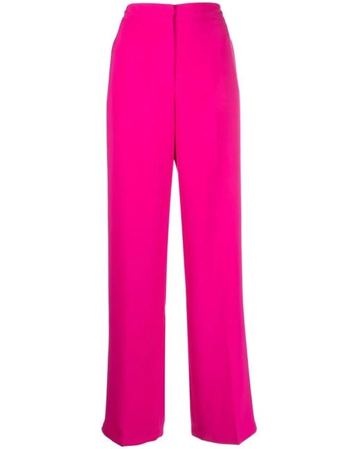 Blanca Vita Pink Primula Wide-Leg Trousers