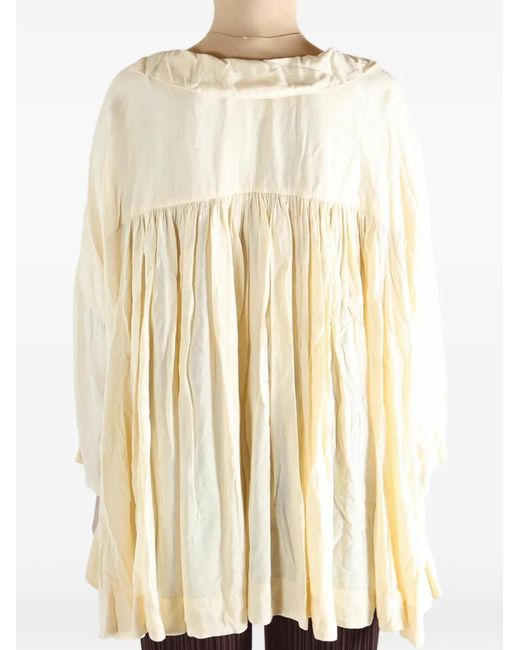 Casey Casey Metallic Tie-Neck Blouse