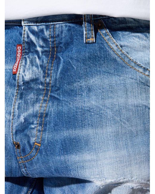 DSquared² Gerade Cool Guy Distressed-Jeans in Blue für Herren