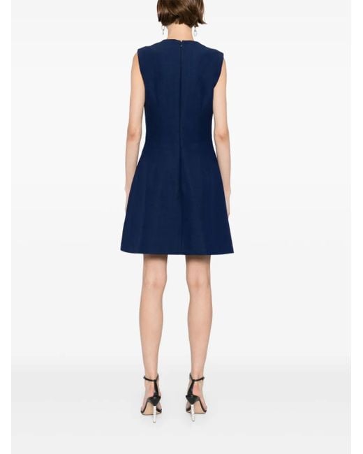 Elie Saab Blue Bow Detail Dress