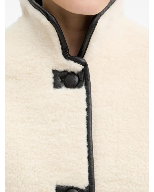 Morgan Natural Button Trim Coat