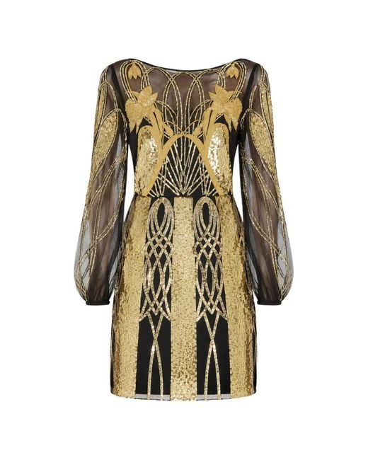 Temperley London Natural Perseus Sequin-Embellished Mini Dress