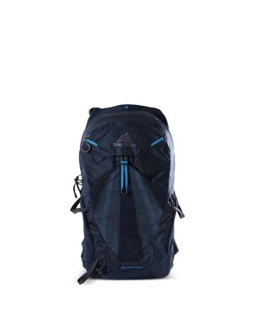 Gregory Blue Miko 20 Logo-Print Panelled Backpack for men