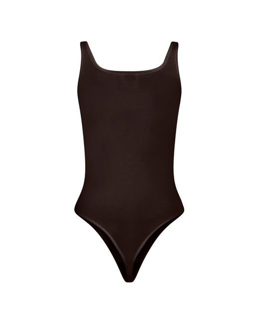Wolford Brown Jamaika String Bodysuit