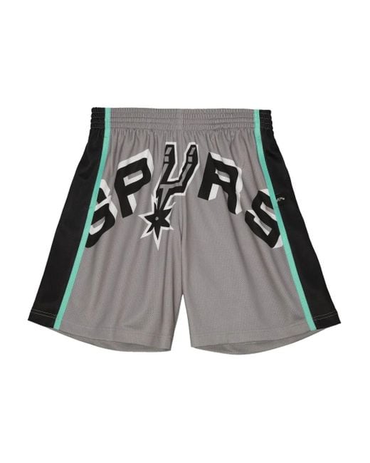 Mitchell & Ness Gray X Nba San Antonio Spurs Blown Out Shorts for men