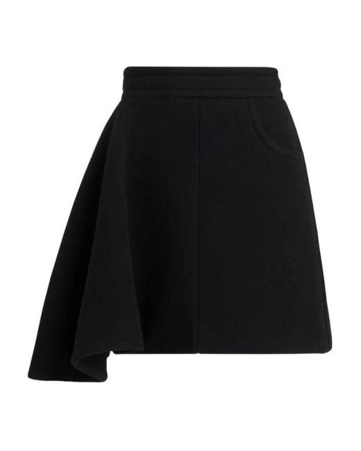 Falda asimétrica Patou de color Black