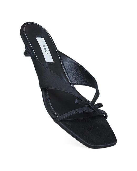 Totême White Bow-Detail Sandals