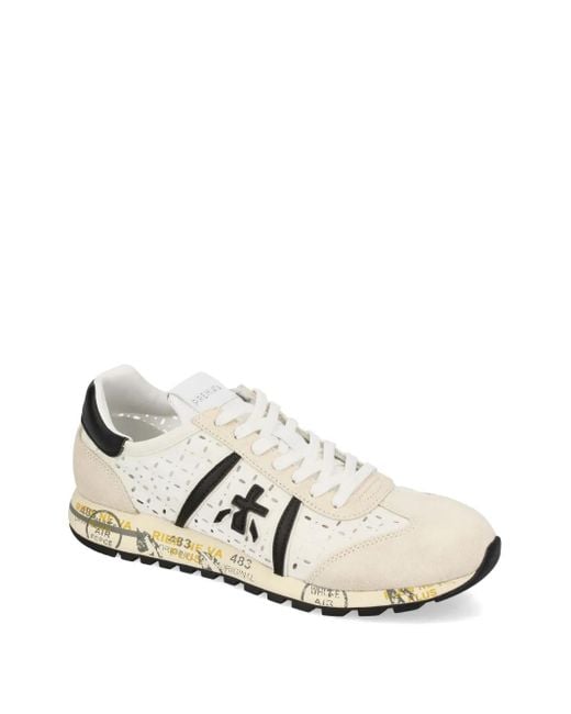 Premiata White Lucyd 7413 Sneakers