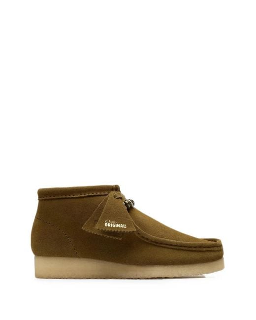 Clarks Brown Wallabee Suede Ankle Boots