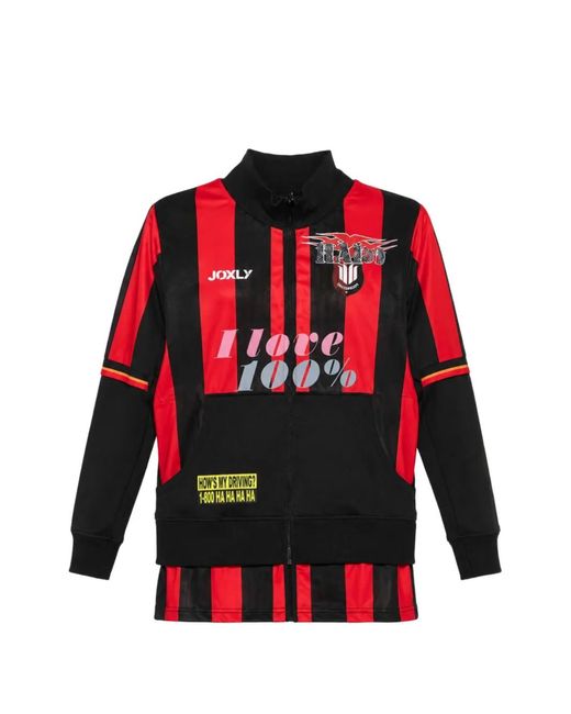 PROTOTYPES Red Striped Panelled Jacket for men