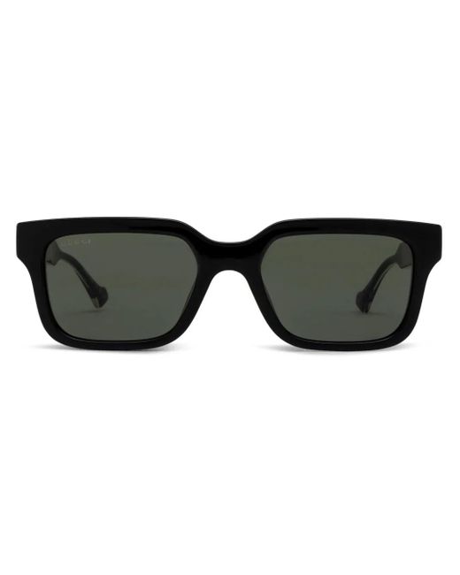 Gucci Black Square Frame Sunglasses for men