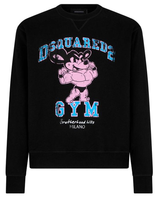 DSquared² Sweatshirt mit grafischem Print in Black für Herren