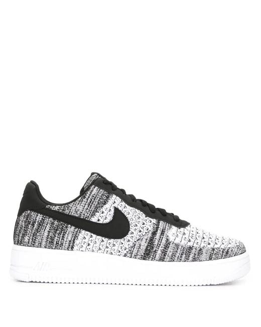 Nike Black Air Force 1 Flyknit 2.0 Trainers for men