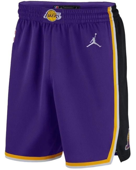 Short Los Angeles Lakers 2020 Statement Edition À Logo Swingman Nike pour homme en coloris Purple