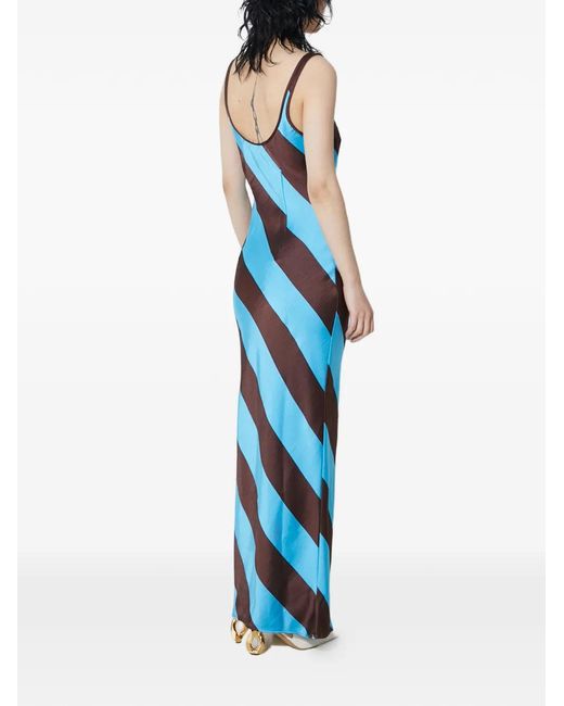 Samsøe & Samsøe Blue Striped Split Dress