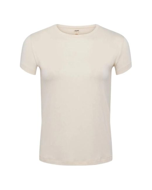 L'Agence White Ressi Crew-Neck T-Shirt