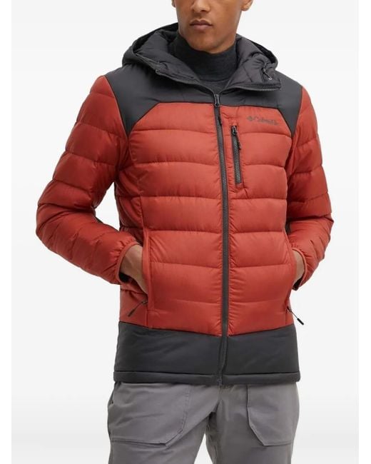Plumífero con capucha Columbia de hombre de color Black