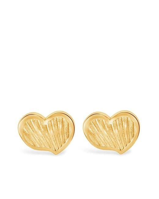 Orecchini A Bottone di Dower & Hall in Metallic