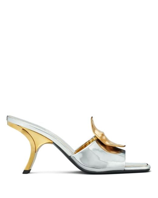 Tory Burch Natural Patos Mistmatch 80Mm Sandals