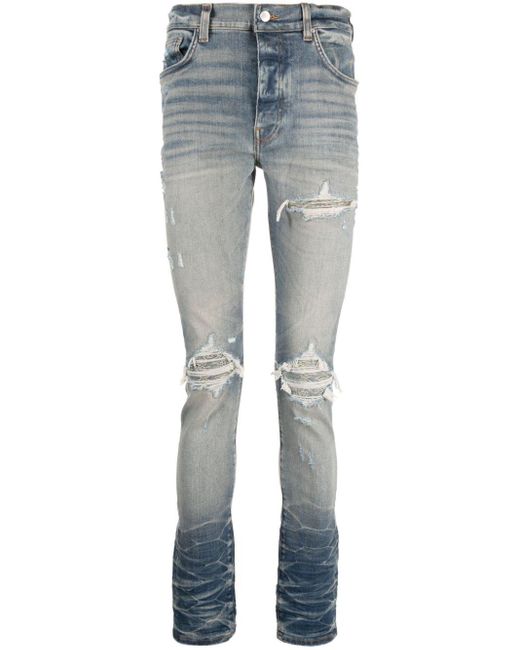 Amiri Slim-Fit-Jeans im Distressed-Look in Blue für Herren