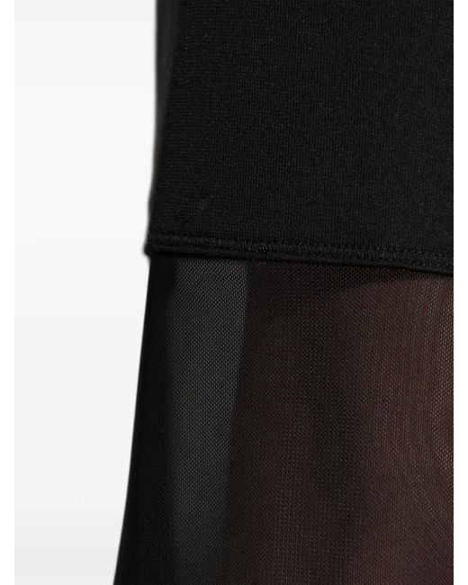 IRO Black Mesh-Panel Skirt
