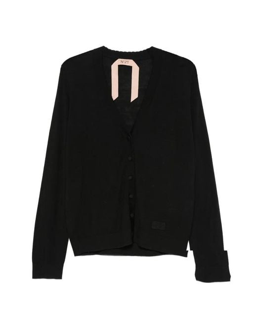 N°21 Black V-Neck Cardigan